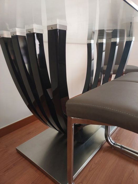Mesa vidro conforama