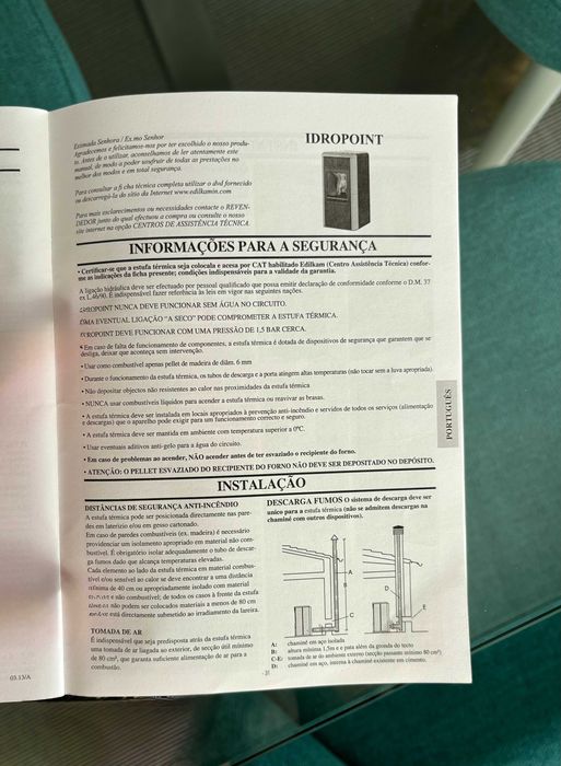 Salamandra Edilkamin Idropoint pellet aquecimento de agua