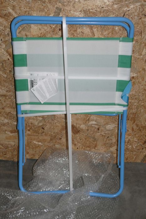 STRANDÖN cadeira de Praia, Verde, branca e Azul