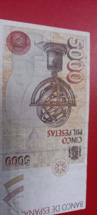 Banknot 5000 peset Hiszpania