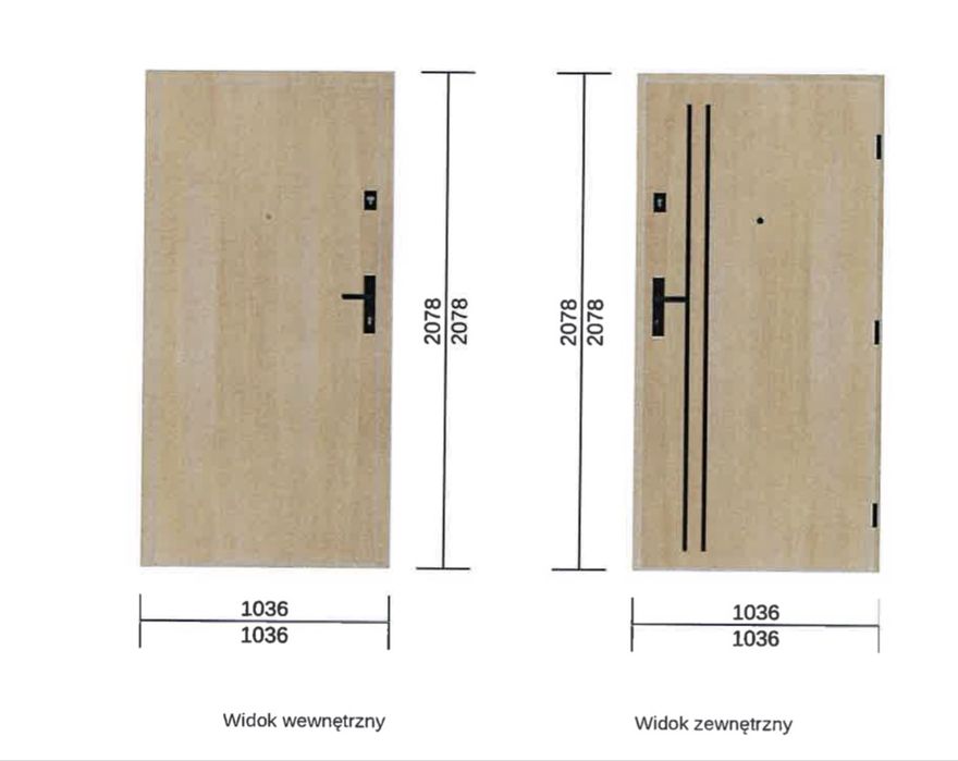 NOWE Drzwi zewnętrzne Gerda