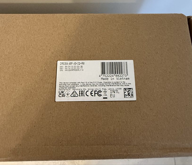 MikroTik CRS354-48P-4S+2Q+RM nowy