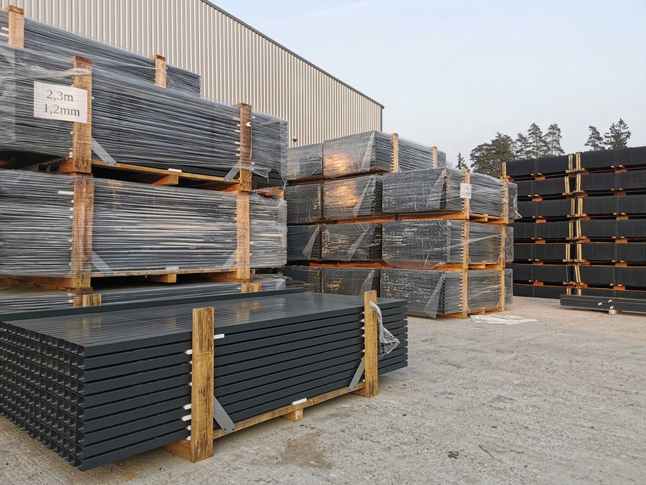 Ogrodzenie panelowe Panel  1,23 3D 1,53 2D 4mm antracyt słup płyta