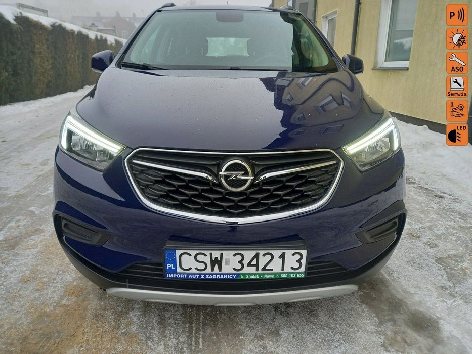 Opel Mokka X 1.6Benz. 115KM Ledy Klima Tempomat 96Tys Km Przebiegu 100%Bezwypadkowa