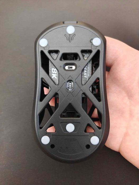 Wlmouse beast x max, solid sides, black optical omron