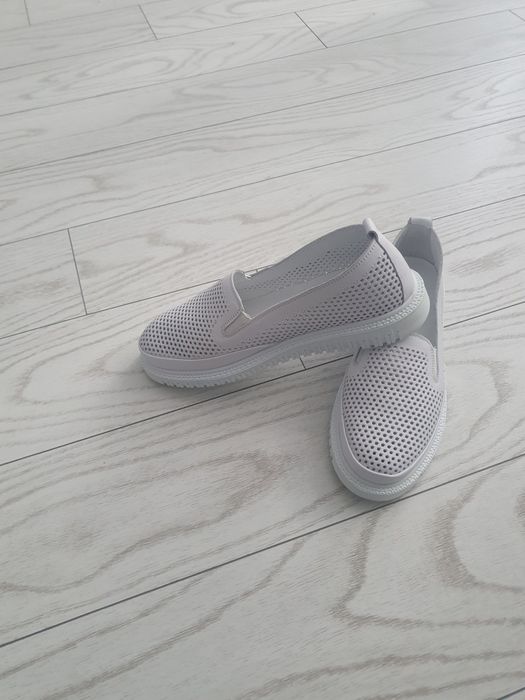 Шкіряні літні макасіни шкіряні перфоровані. Розмір  41