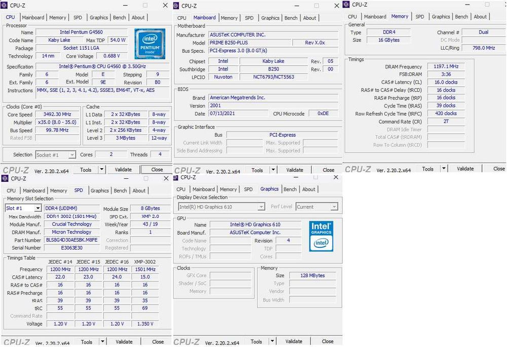 Komputer stacjonarny Intel Pentium G4560 16GB RAM