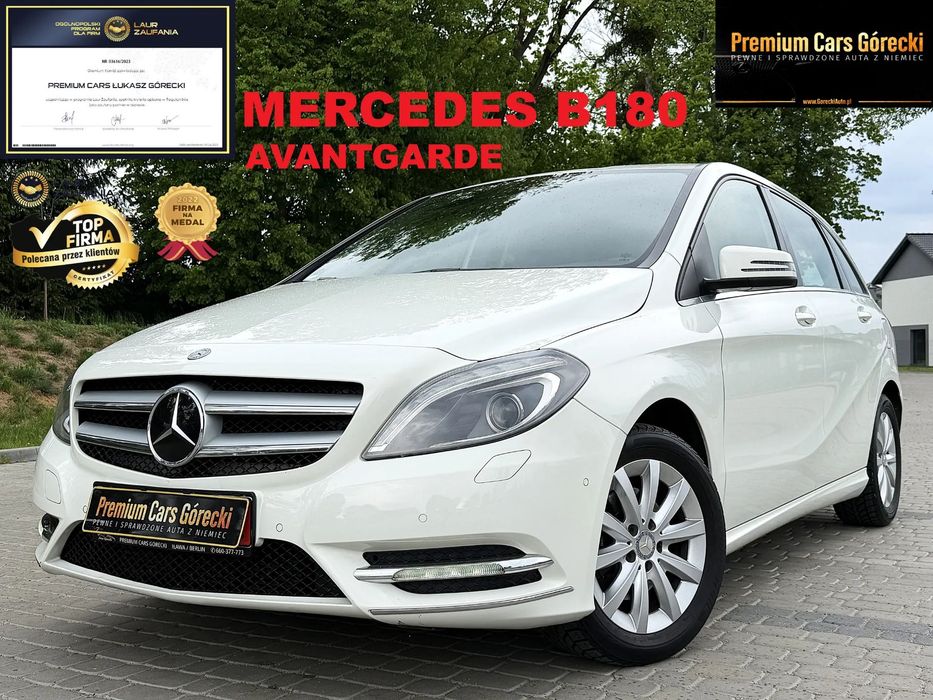 Mercedes-Benz Klasa B B180*LED*Navi*Kamera*autKlima*PółSkóry*2xPDC*2kplALU*elHAK*NowyRozrząd