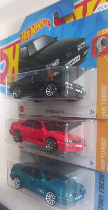 Conjunto 3, 87 Audi Quattro Hot Wheels