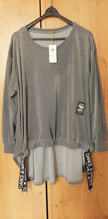Nowa duża bluza welurowa