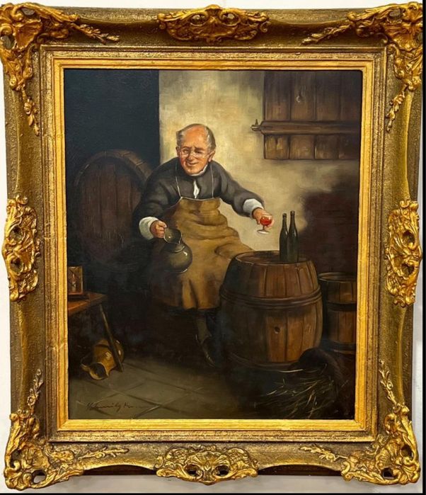 Антикварна картина живопис старинная живопись холст масло