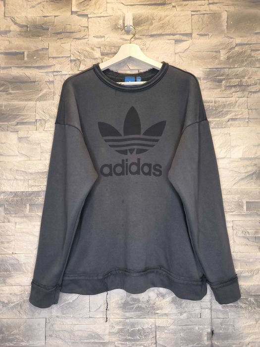 Bluza Adidas Szara Duże Logo 36