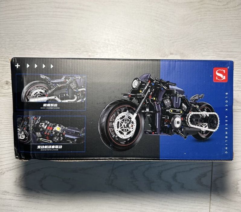 Мото конструктор в подарунковій коробці сумісний з лего