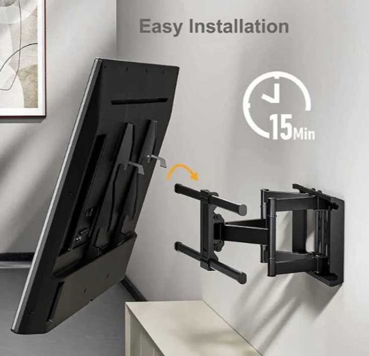 5023 Perlegear PGLFK1 Uchwyt Ścienny Telewizora 37-75” 60kg