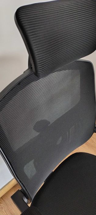 Cadeira de escritório ergonómica, com apoio de cabeça, apoio lombar e apoio de pés (2 unidades)