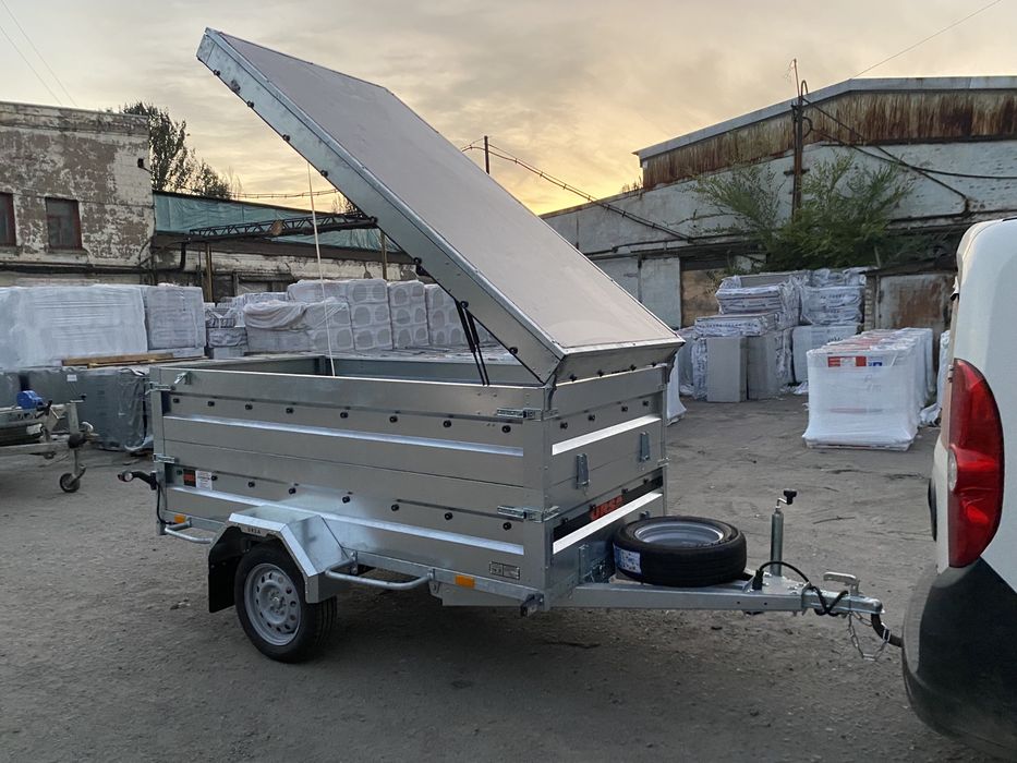 Причіп бортовий з кришкою оцинкований Урса, Ursa