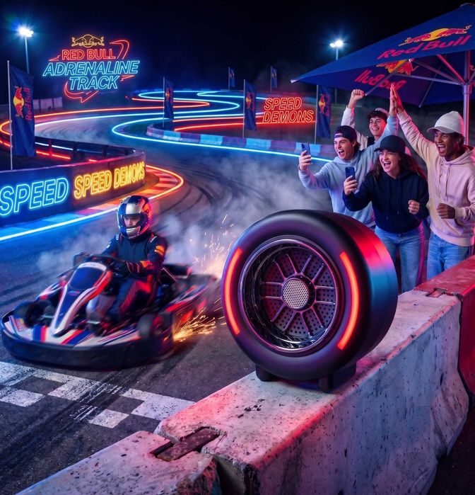 Red Bull Racing RB-SK310 Wheel Edition (у формі колеса) - Party Speaker Tyres — Бездротова колонка Formula 1 Edition