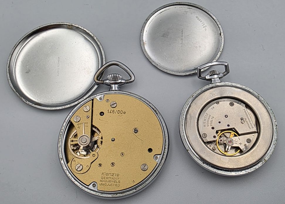 Zestaw Kienzle Selecta 17 jewels Germany kieszonkowy nakręcany