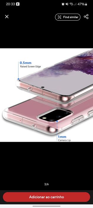 Capa fina silicone Samsung S20FE