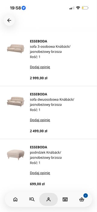 Ikea ESSEBODA sofa