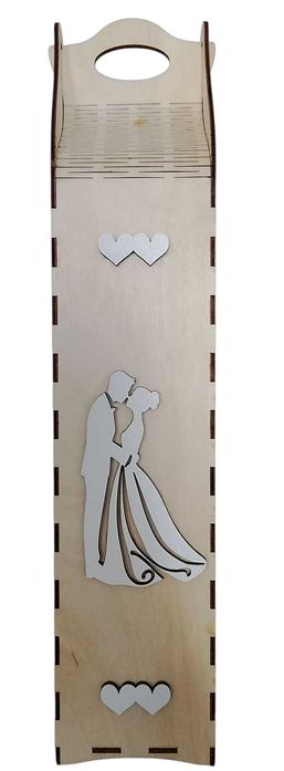 Elegancka drewniana skrzynka personalizowana