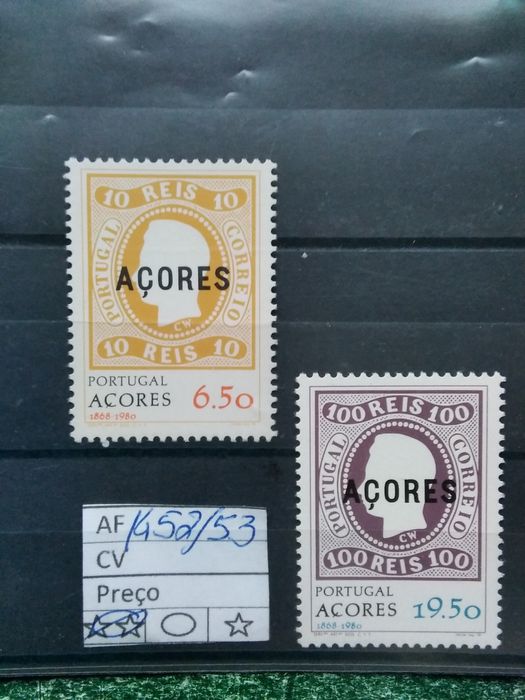 1980 Evocação Da Primeira Emissão Açores MNH **