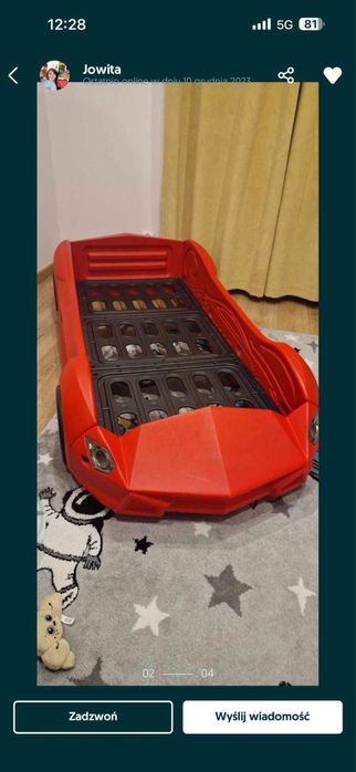 Lozko dzieciece auto Lamborgini