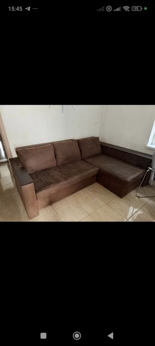 Продам угловой биван б/у и кровать