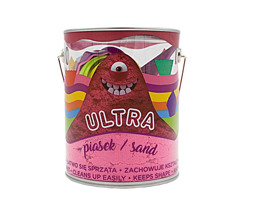 Piasek UltraPiasek puszka 900g 4 foremki RÓŻOWY