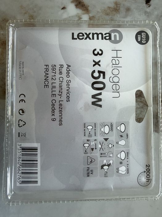 3 lampadas Lexman 50w