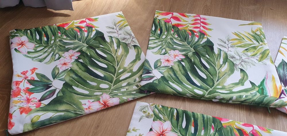 Komplet poszewek na poduszki balkonowe