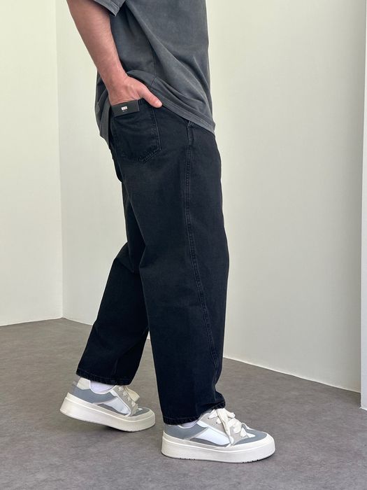 Джинси чоловічі широкі baggy/balloon jeans, штани баггі балони | Джинсы широкие мужские, штаны, джынсы беги 90 х реп rap sk8 | Розмір L