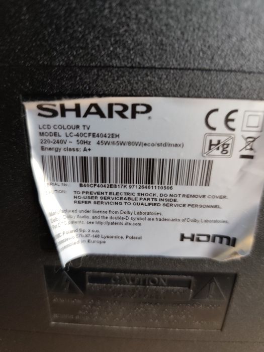 Telewizor Sharp Aquos Harman Kardon  40 cali