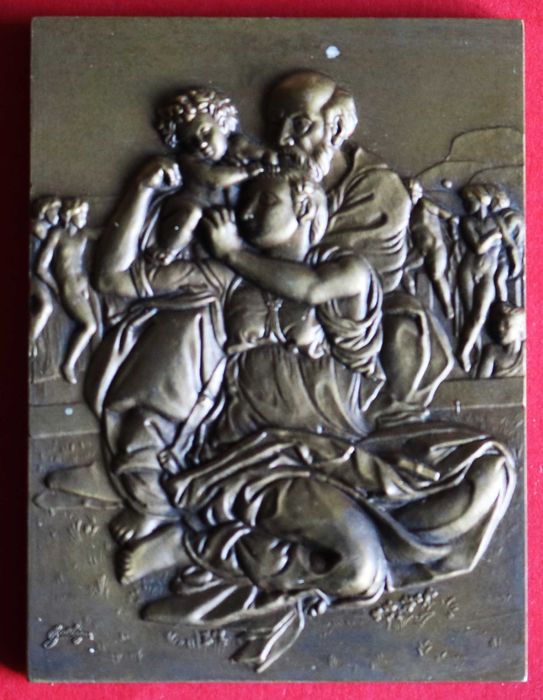 Sagrada Família de Miguel Ângelo medalha de Baltazar