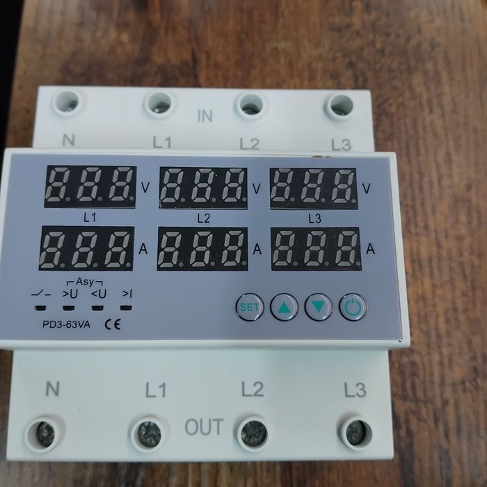 Реле напруги та току трифазне