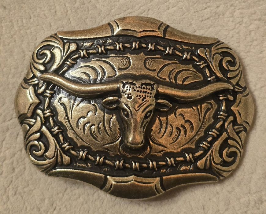 Klamra sprzączka do paska BYK BUHAJ RODEO Skup Bydła. Nowa Dla Hodowcy