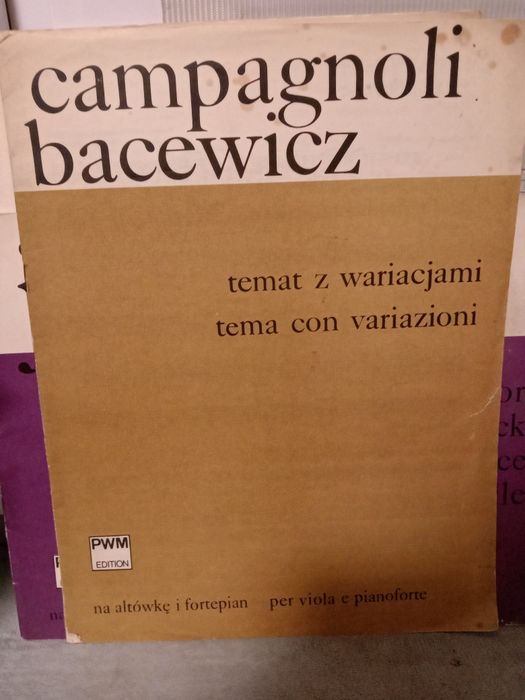 Campagnoli Bacewicz , temat z wariacjami.