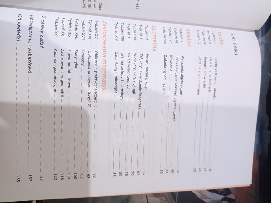 Matematyka kalendarz ósmoklasisty