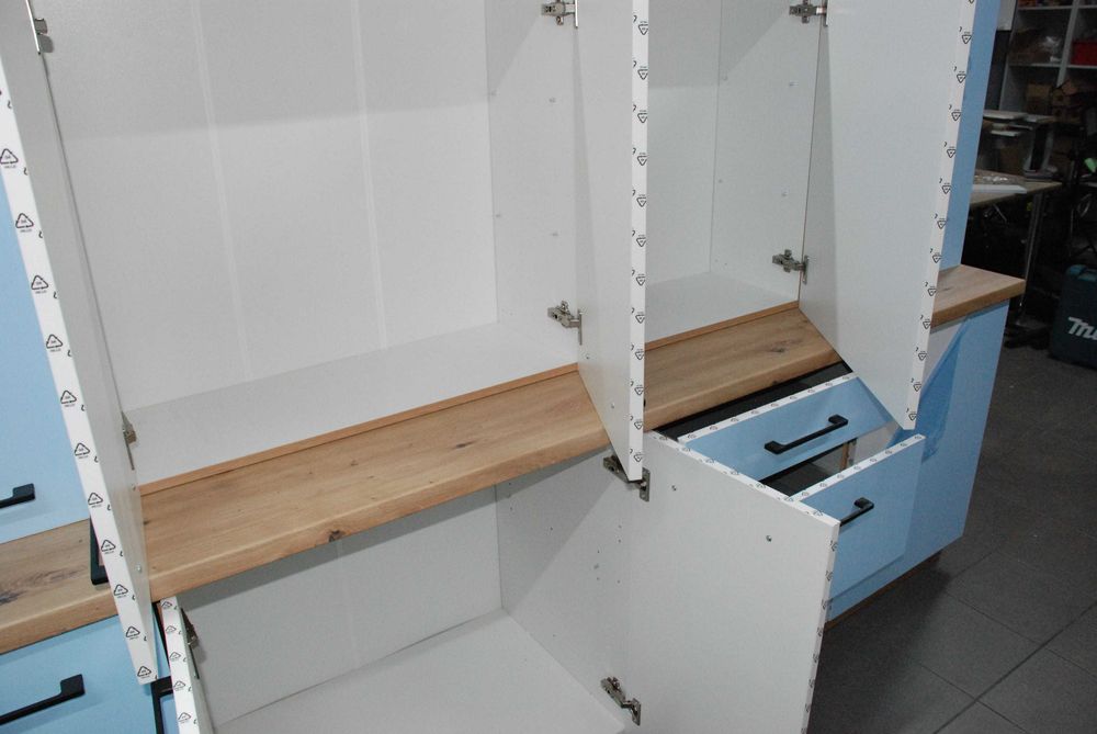 Meble kuchenne BIAŁY AKRYL HG/ARTISAN zestaw 2,8 m/b NOWE SUPER OKAZJA