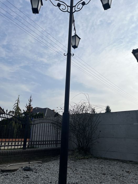 Lampa ogrodowa z metalu kutego!