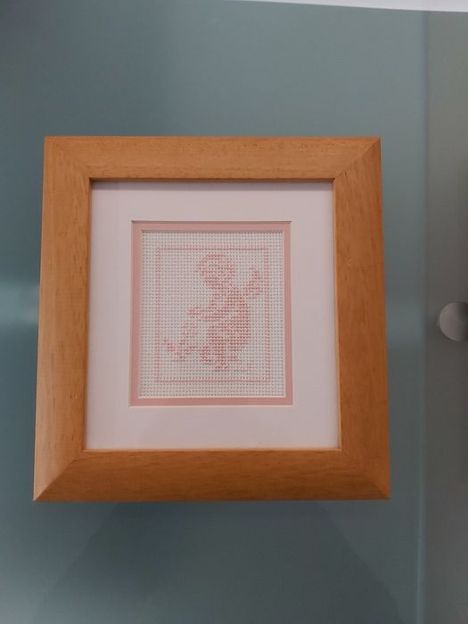 Handmade and Framed Angel Cross-Stitch Collection.