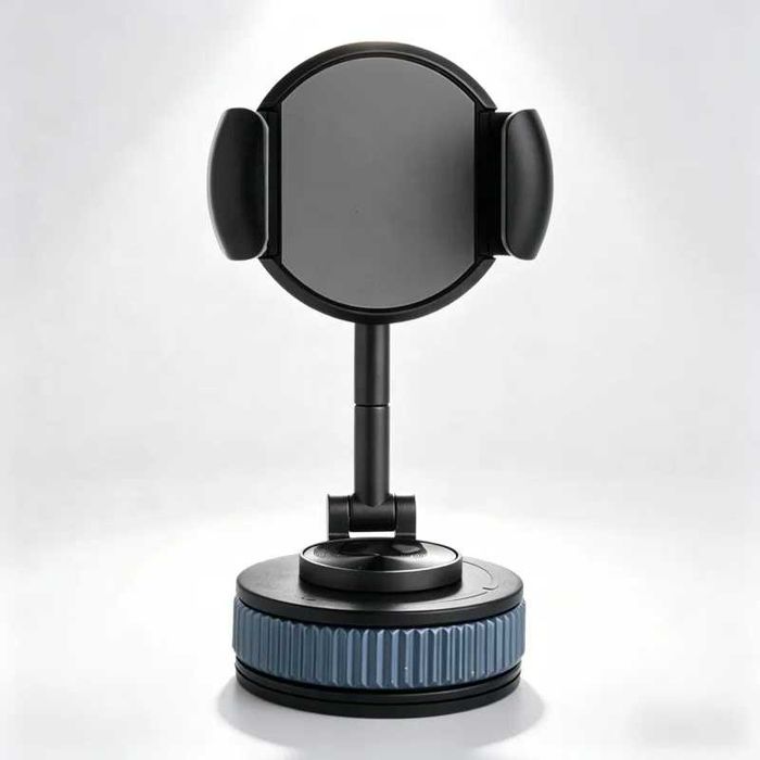 Suporte de Telemóvel para Carro Ajustável em 360° – Suporte Dobrável para Painel de Instrumentos em Liga
