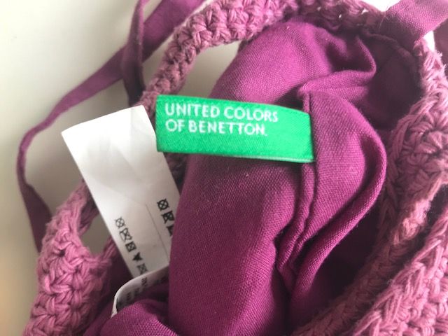 Bolsa em crochet Benetton menina