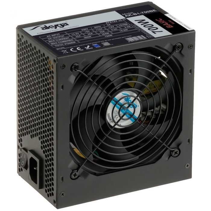Zasilacz ATX 700W  P4+4 PCI-E 6 pin i 6+2 pin 5x SATA PPFC FAN 12cm