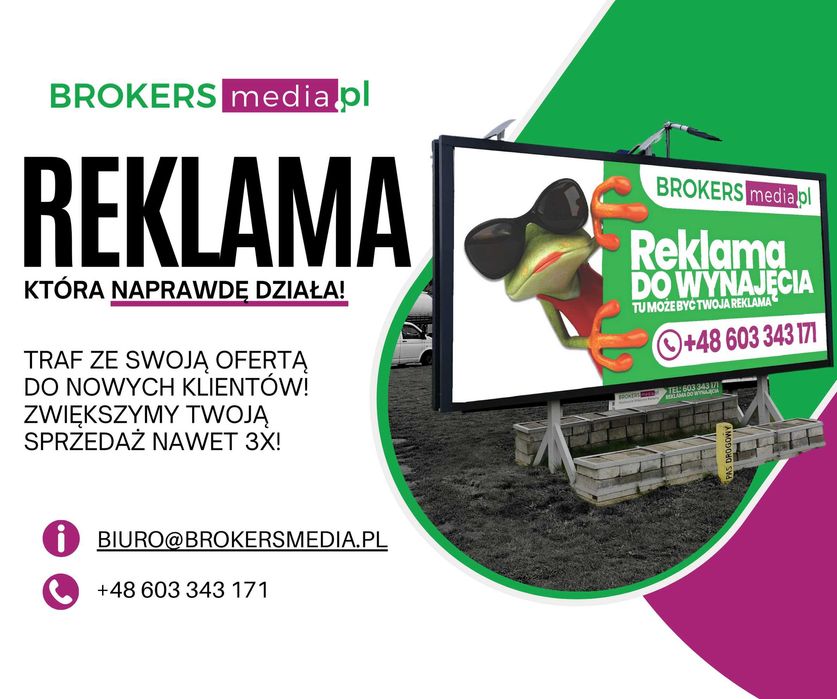Billboard Zator Energylandia | Wydruk, montaż | Brokersmedia.pl
