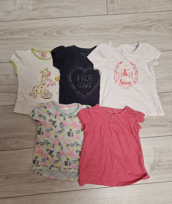 T shirt 5 pack r.98 dziewczynka