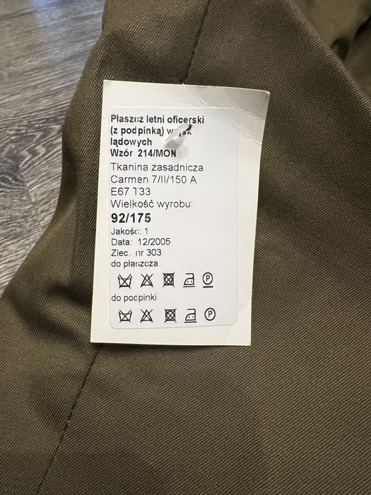 Płaszcz lefni oficerski wz. 214/MON