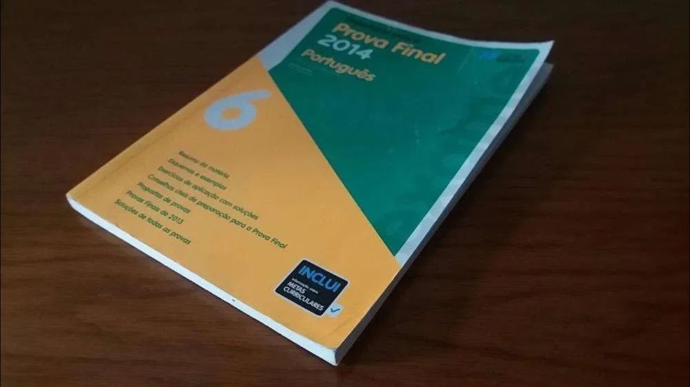 Livro Preparação para a Prova Final Português - 6º Ano