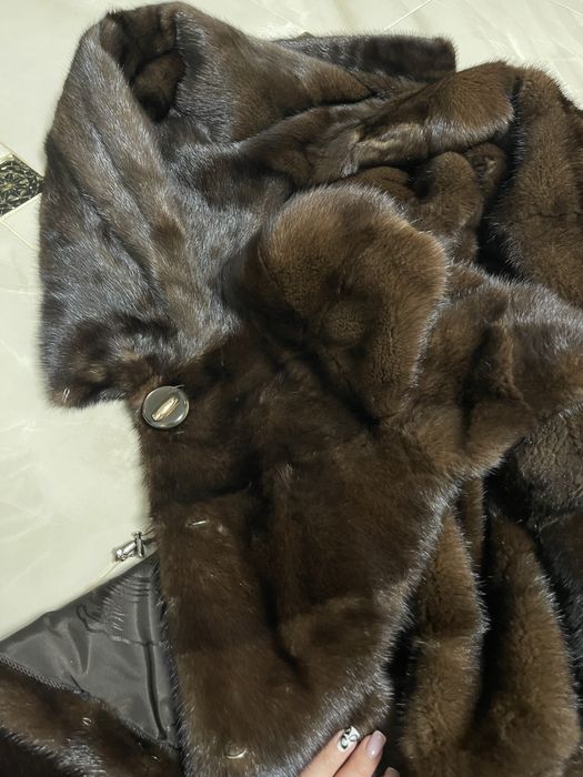 Норкова шуба натуральна