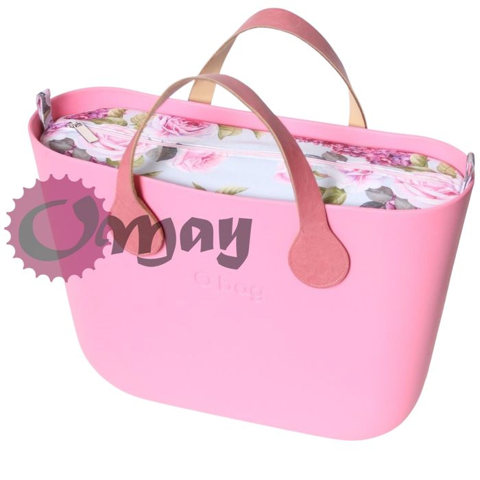organizer do OBAG MINI kwiaty bzy i konwalie Pudrowy Róż wkład OMAY